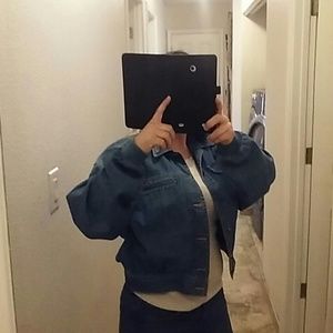 Vintage Crop Jean Jacket